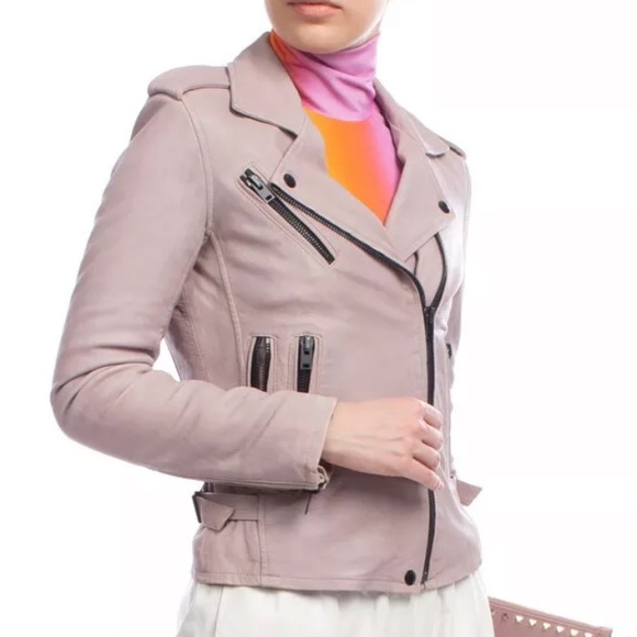 NWT IRO Newhan Leather Biker Jacket